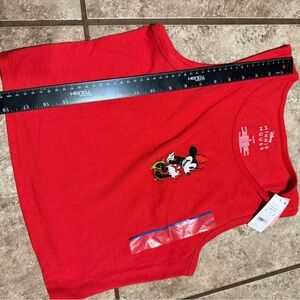 Disney Red Tank Top with Minnie Mouse Design NWT